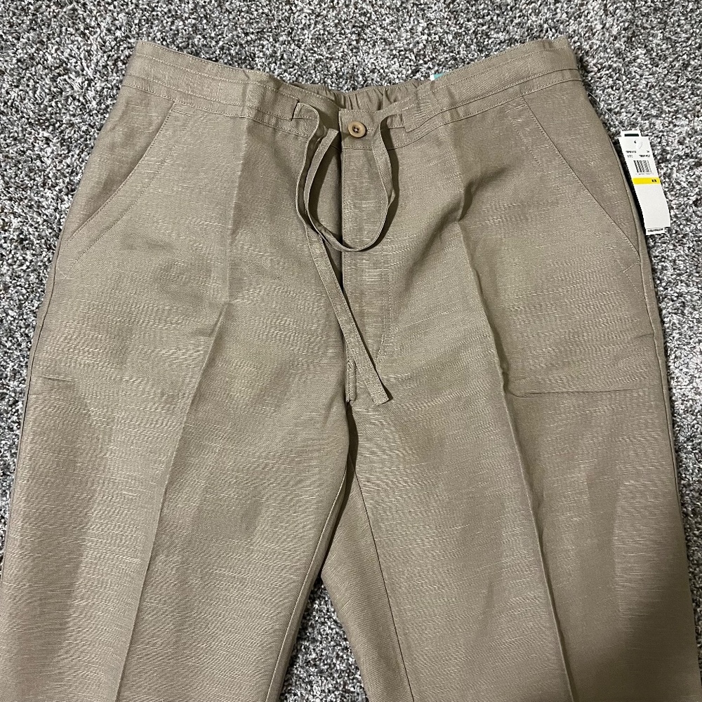 Men's Cubavera Linen -blend Drawstring Pants; size M; 32" Long - Picture 14 of 16